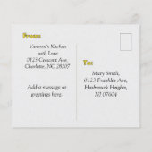 グリルチーズフライレシピカード感謝祭フード (裏面)