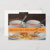 グリルチーズ&トマトスープ心地よいフードランチ 招待状 (正面/裏面)