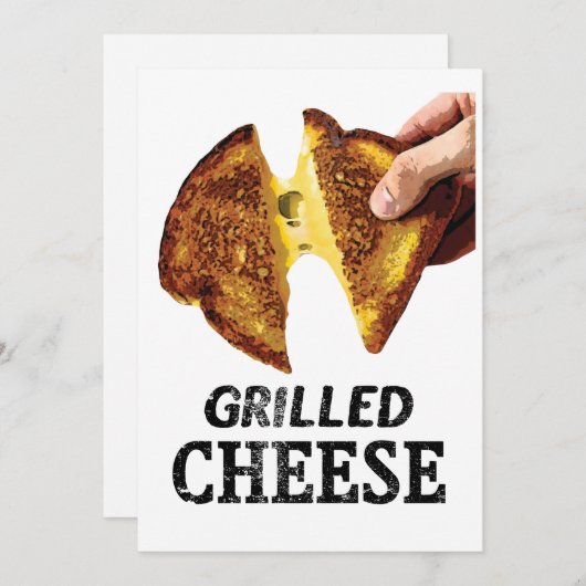グリルチーズ 招待状 (正面/裏面)