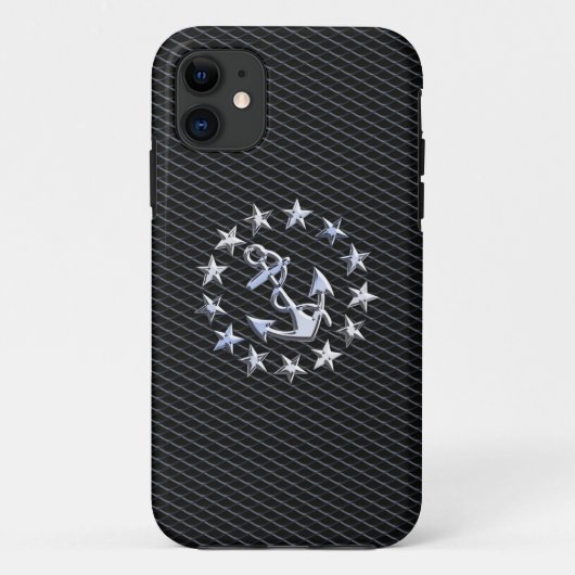 グリルデコールのクロムヨット海車の軍旗 Case-Mate iPhoneケース (裏面)