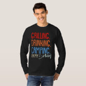 グリルドキングキャンプ誕生日キャンパーパーティーCe Tシャツ (正面フル)