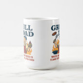 グリルパパ – 炎で焼かれた冒険 コーヒーマグカップ (中央)