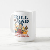 グリルパパ – 炎で焼かれた冒険 コーヒーマグカップ (正面左)