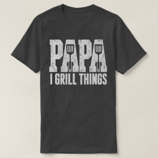 グリルパパ BBQ お父さん シェフ グリル ヴィンテージ 父の日 Tシャツ