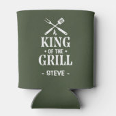 グリルパーソナライズされたの王 缶クーラー (裏面)