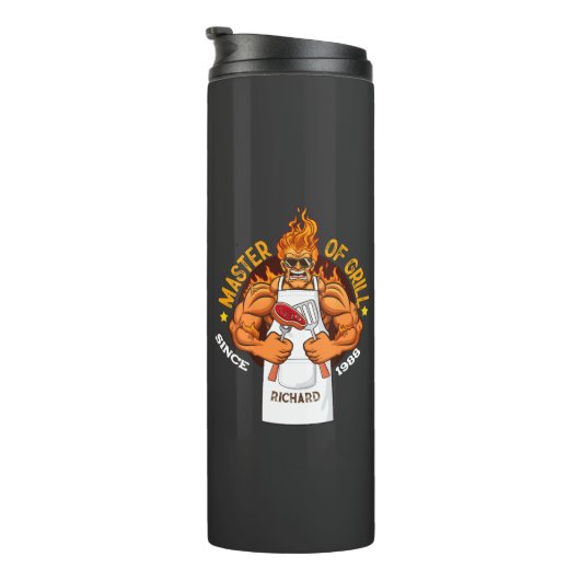 グリルファーザーデイギフトBBQシェフパパ タンブラー (回転右)