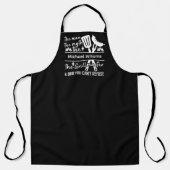 グリルファーザー白黒パーソナライズされたBBQパパ エプロン (正面)