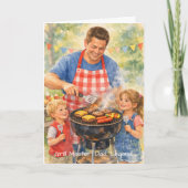 グリルマスターのパパ伝説 父の日 BBQ カスタム カード (正面)