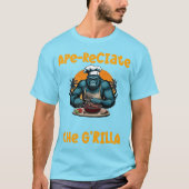 グリルマスターを称えろ 面白グリルジョーク Tシャツ (正面)