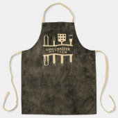 グリルマスタークラシックバーベキューツール名前をカスタムする エプロン (正面)