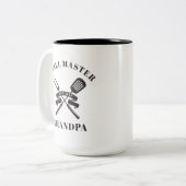 グリルマスターグランドパ最高の祖父カスタム ツートーンマグカップ (正面左)