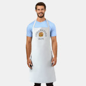 グリルマスターハンバーガーパーソナライズされたエプロン エプロン (着用した状態)