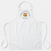 グリルマスターハンバーガーパーソナライズされたエプロン エプロン (正面)