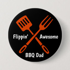 グリルマスターパパBBQ 缶バッジ