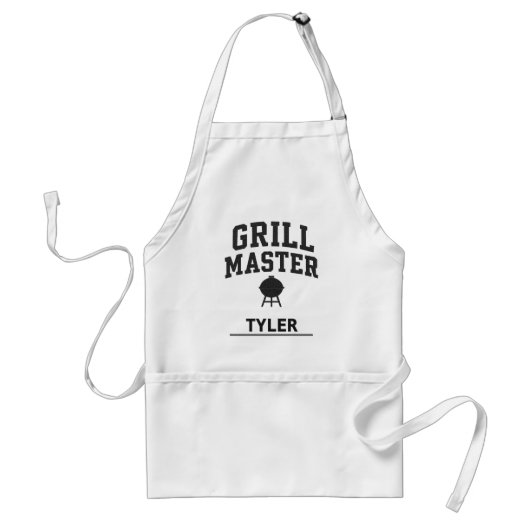 グリルマスターパーソナライズされたBBQ スタンダードエプロン (正面)