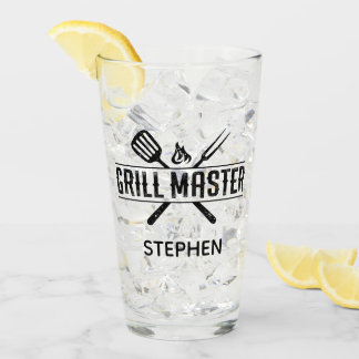 グリルマスターフェイクレザーセットガラスカップ タンブラーグラス