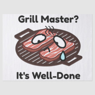 グリルマスター上手に焼けました おもしろいBBQギフト 薄葉紙