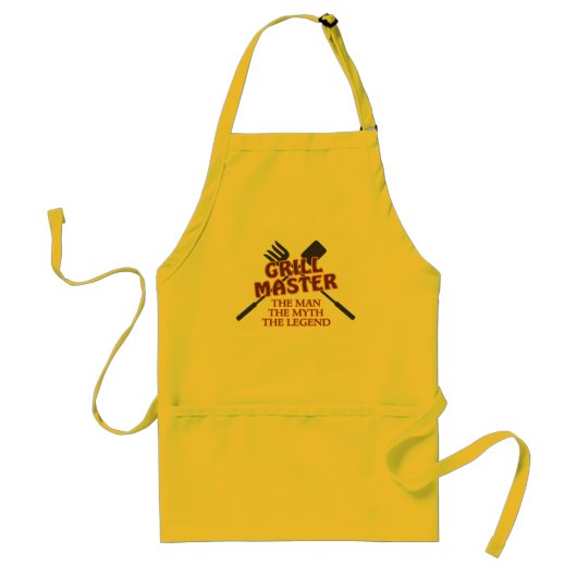 グリルマスター伝説の男 スタンダードエプロン (正面)
