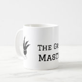 グリルマスター名の追加文字料理最高のbarequ コーヒーマグカップ (正面左)