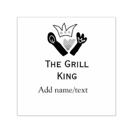 グリルマスター名の追加文字料理最高のbarequ セルフインキングスタンプ