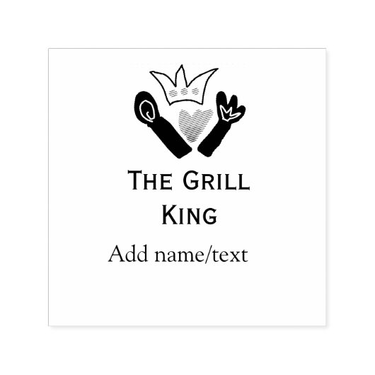 グリルマスター名の追加文字料理最高のbarequ セルフインキングスタンプ (デザイン)