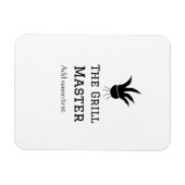 グリルマスター名の追加文字料理最高のbarequ マグネット (横)