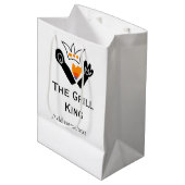 グリルマスター名の追加文字料理最高のbarequ ミディアムペーパーバッグ (正面アングル)