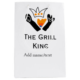 グリルマスター名の追加文字料理最高のbarequ ミディアムペーパーバッグ