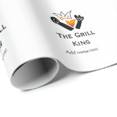 グリルマスター名の追加文字料理最高のbarequ ラッピングペーパー (ロールコーナー)