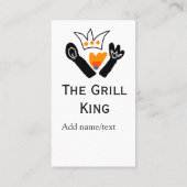 グリルマスター名の追加文字料理最高のbarequ 名刺 (裏面)