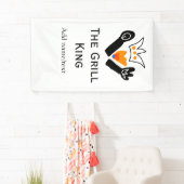 グリルマスター名の追加文字料理最高のbarequ 横断幕 (インサイチュ)