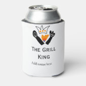 グリルマスター名の追加文字料理最高のbarequ 缶クーラー (缶裏面)