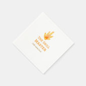 グリルマスター名を追加文字料理最高の黄 スタンダードカクテルナプキン (角)