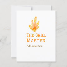グリルマスター名を追加文字料理最高の黄