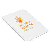 グリルマスター名を追加文字料理最高の黄 マグネット (右側)
