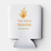 グリルマスター名を追加文字料理最高の黄 缶クーラー (裏面)