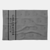 グリルマスター名ファーザーズデイクラシックブラックグレー キッチンタオル (横)