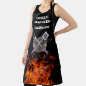 グリルマスター火炎名モノグラムグリルBBQ エプロン (インサイチュ)