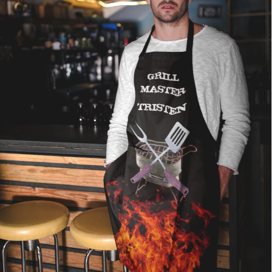 グリルマスター火炎名モノグラムグリルBBQ エプロン