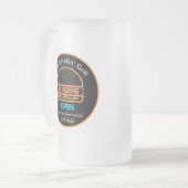 グリルマスター焼きガラス飲み物用品 フロストグラスビールジョッキ (正面左)