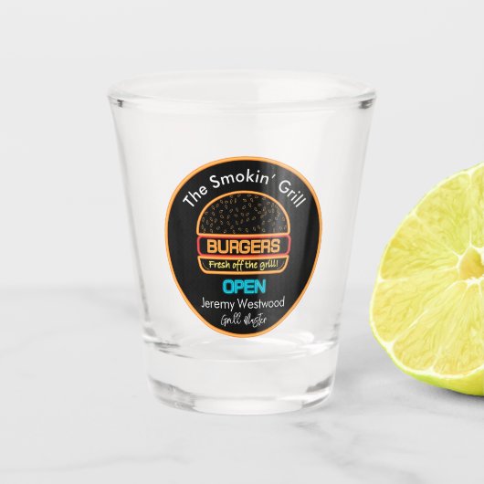 グリルマスター焼きショットガラス飲み物用品 ショットグラス (正面)