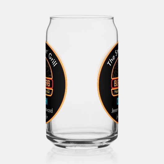 グリルマスター焼きビール缶ガラス飲み物用品 ガラス缶 (右)