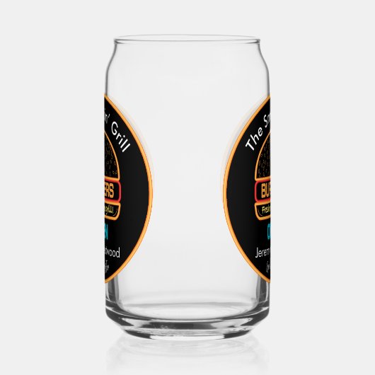 グリルマスター焼きビール缶ガラス飲み物用品 ガラス缶 (左)