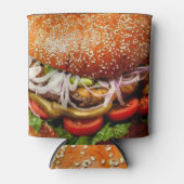 グリルマスター父の日ハンバーガーのチーズバーガー 缶クーラー (正面)