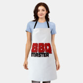 グリルマスター用エステティックBBQマスターデザイン エプロン (着用した状態)