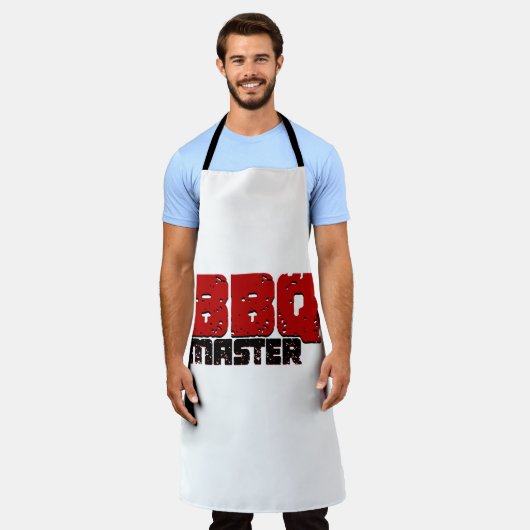 グリルマスター用エステティックBBQマスターデザイン エプロン (着用した状態)