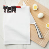 グリルマスター用エステティックBBQマスターデザイン キッチンタオル (四つ折り)