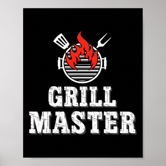 グリルマスター アウトドアBBQギア 夏のクックアウト用  ポスター (正面)