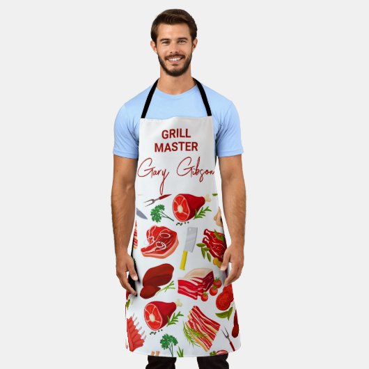グリルマスター エプロン (着用した状態)