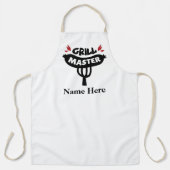 グリルマスター-カスタムのカスタマイズ文字 エプロン (正面)